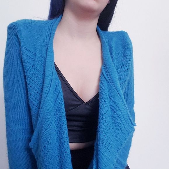 Kim Rogers Light Blue Knit Cardigan - Picture 8 of 13